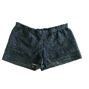 Divided by H&M Crochet Lace Casual Elastic Waist Black Shorts Women's Sz. Small